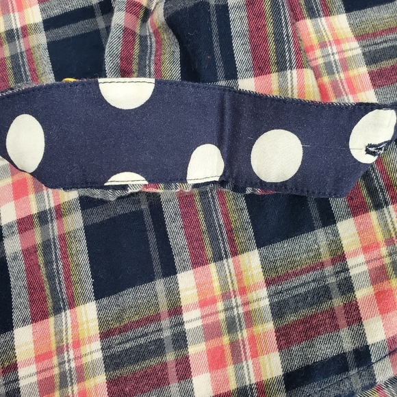 Anthropologie Isabella Sinclair Womens Plaid Flannel Pop Over Blouse SZ XS - Picture 11 of 16